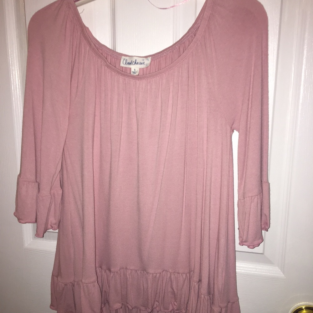 Pink flowy shirt